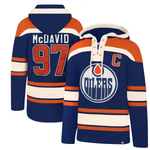 47 Brand NHLPA Lacer Fleece Mens Hoody -  Edmonton Oilers Connor McDavid