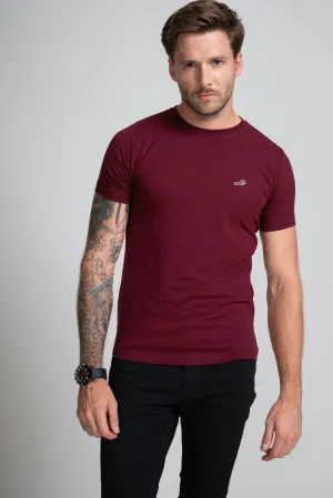 Action Fit Short sleeves-CasualCrew Neck - Windsor Wine