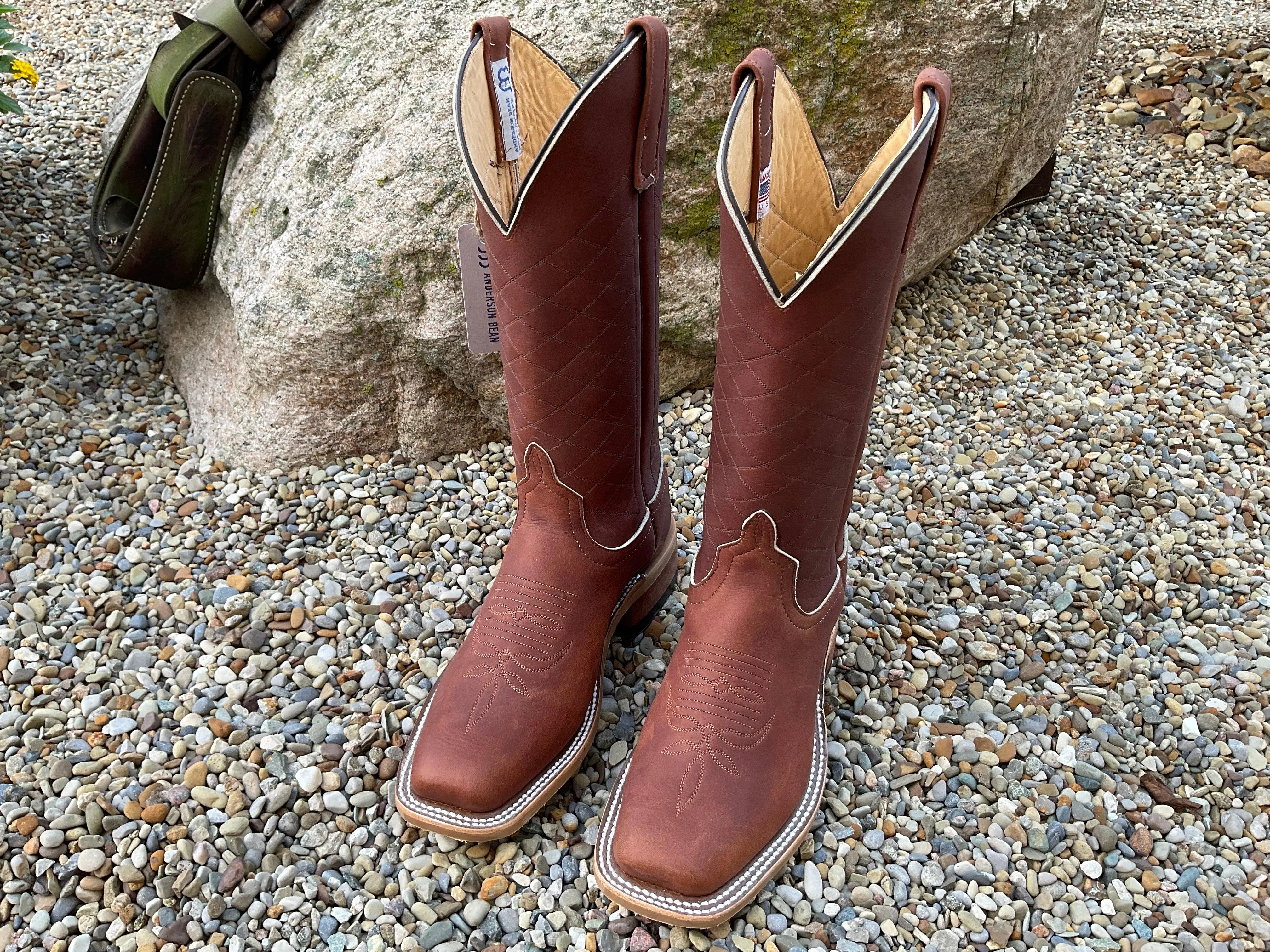 Anderson Bean Men's 13” Brown Big League Cowboy Toe Western Cowboy Boots 335361