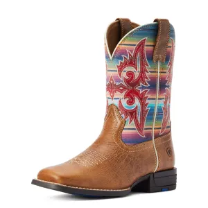 Ariat Kid's 8" Lonestar Square Toe Western Boot - Tan/Serape 10042595