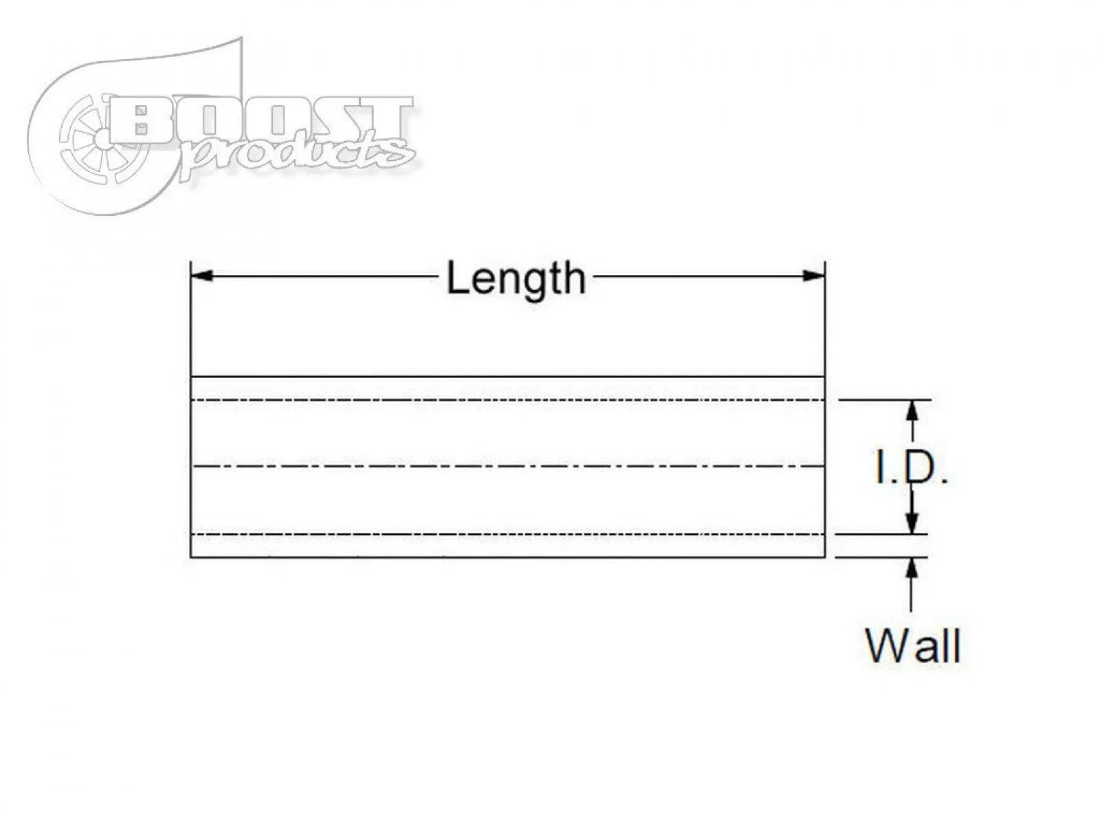 BOOST Products Silicone Coupler 83mm (3-1/4") ID, 75mm (3") Length, Black