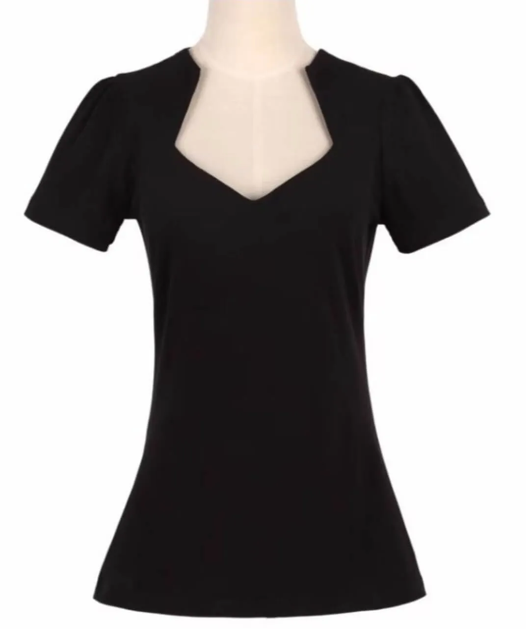 Bridget retro top black