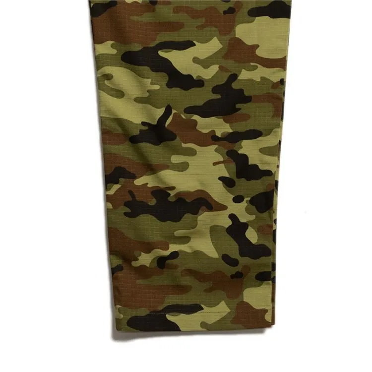 Cookman Chef Pants Cargo - Ripstop : Woodland Camo Green