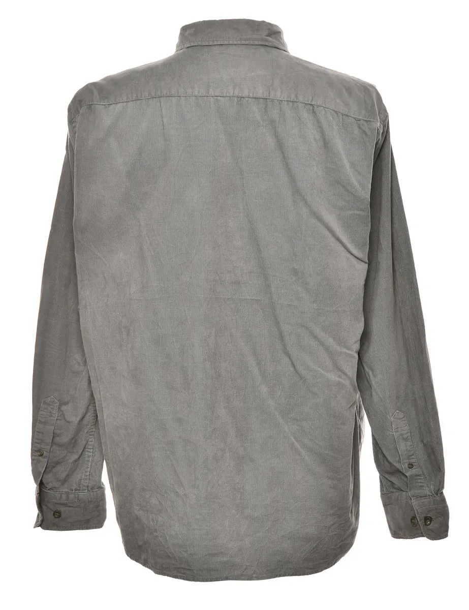 Corduroy Grey Classic Shirt - L