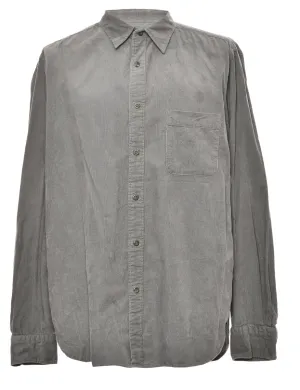 Corduroy Grey Classic Shirt - L