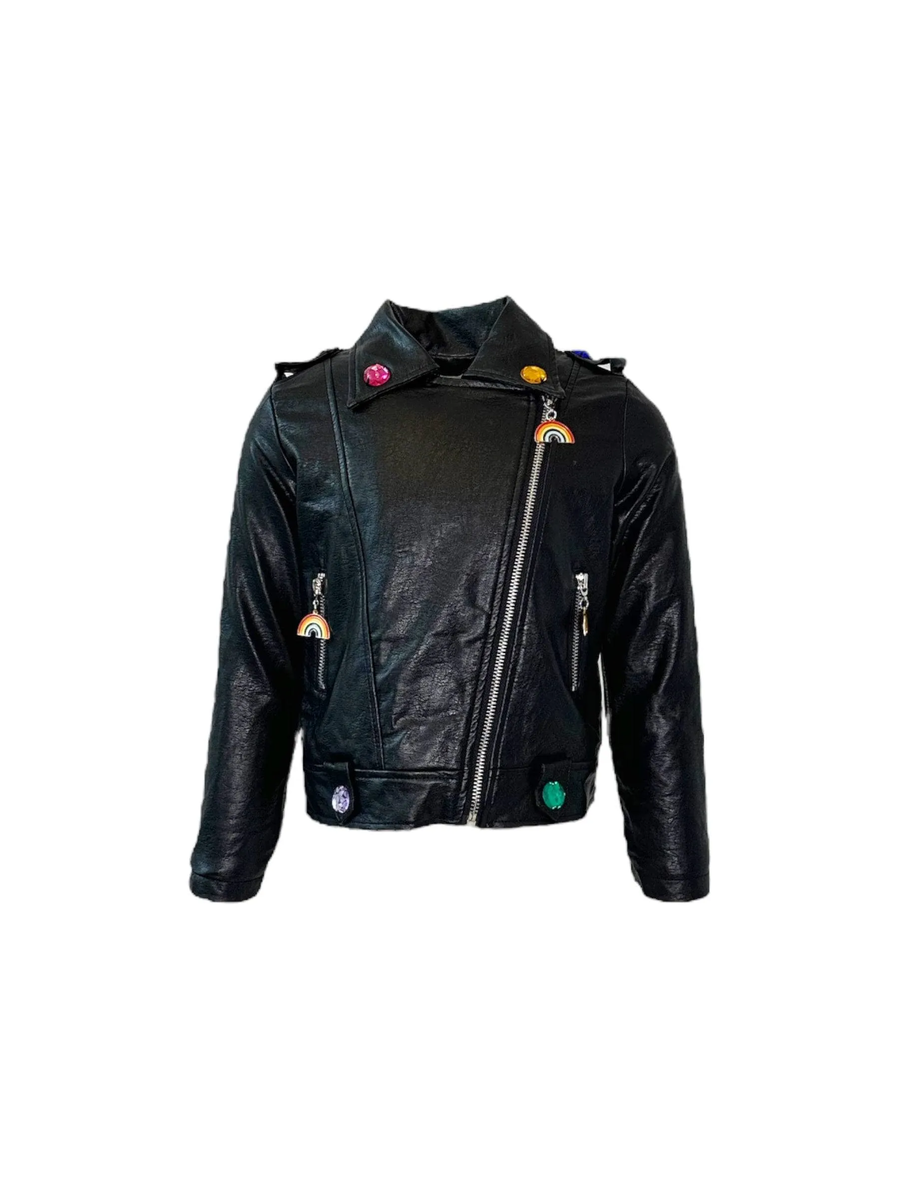 Crystal Rain Leather Jacket