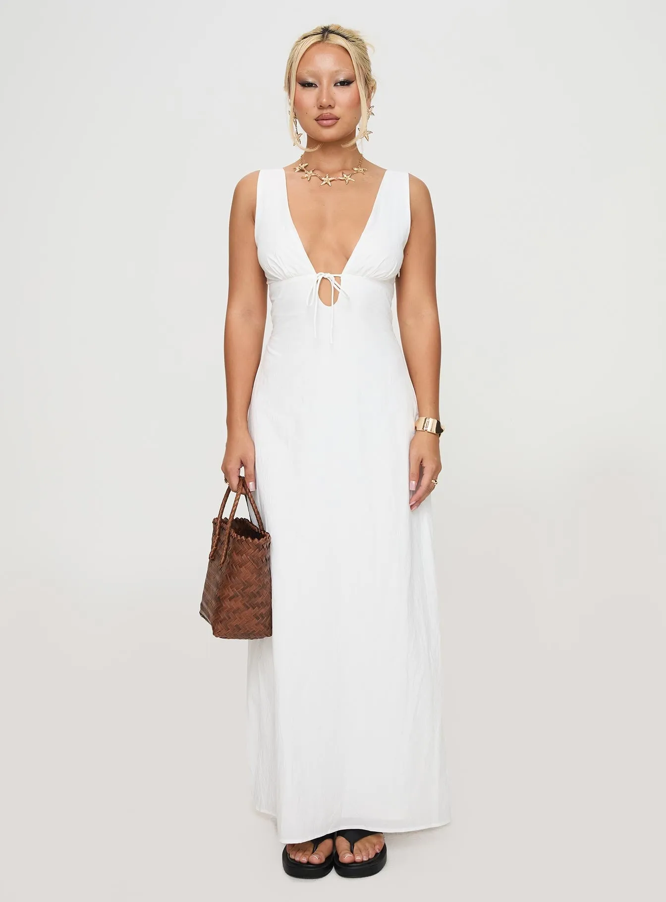 Cullman Maxi Dress White