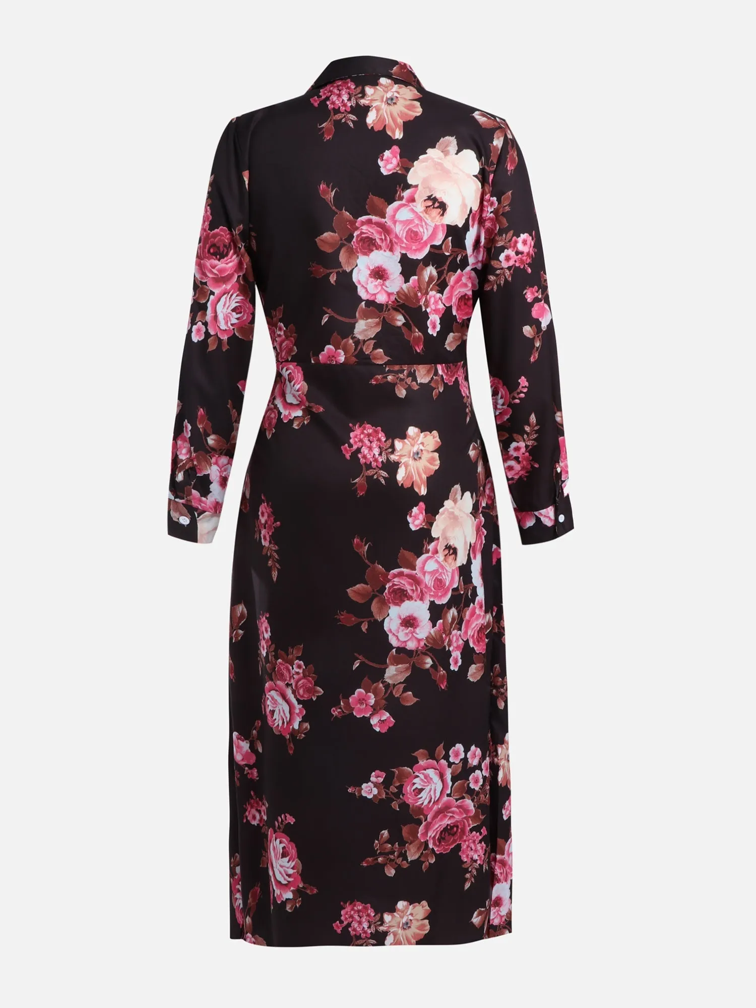 Floral Print Wrap Dress