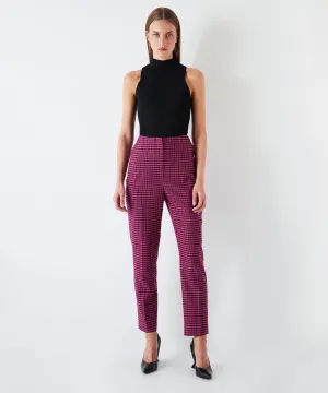 Ipekyol Plaid Pattern Trousers Pink