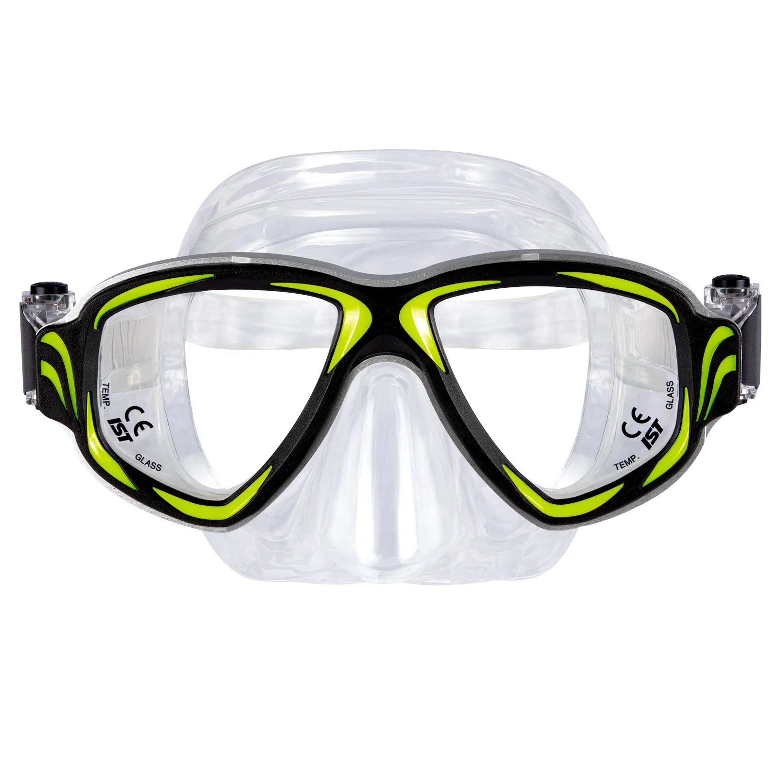 IST Synthesis Scuba Diving Mask with Flexible Auto-Adjust Buckles