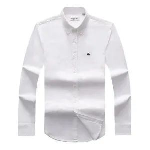 Lacoste Custom Fits Long sleeve White Shirts