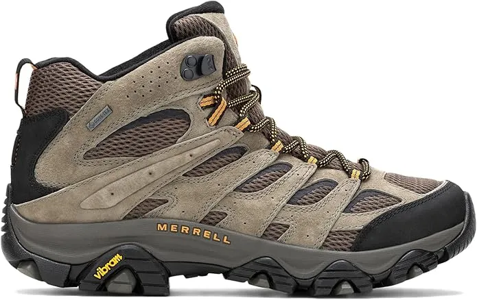 Merrell Men's Moab 3 Mid GORE-TEX Hiking Boots, Walnut – Waterproof, Durable, and Comfortable for All Terrains, Walnut