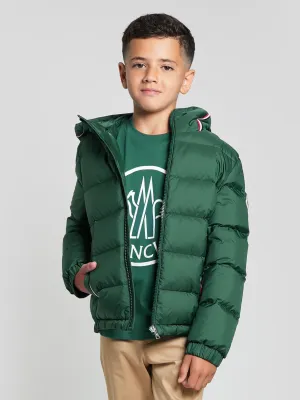 Moncler Enfant Boys Down Padded Merary Jacket in Green