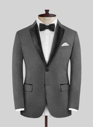 Napolean Gray Birdseye Wool Tuxedo Jacket