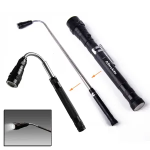 Portable 3 LED Telescopic Flexible Extendable Led Flashlights Torch