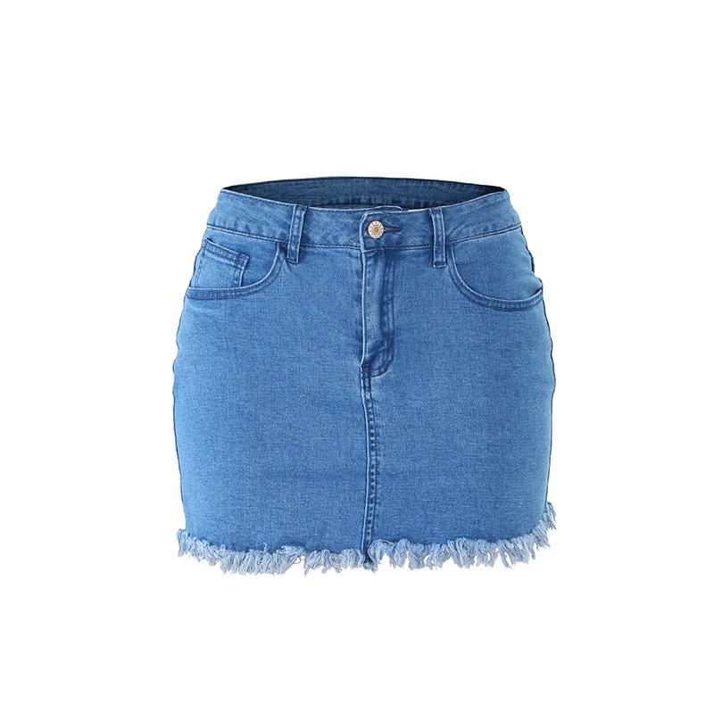 Retro Tassel Denim Skirt