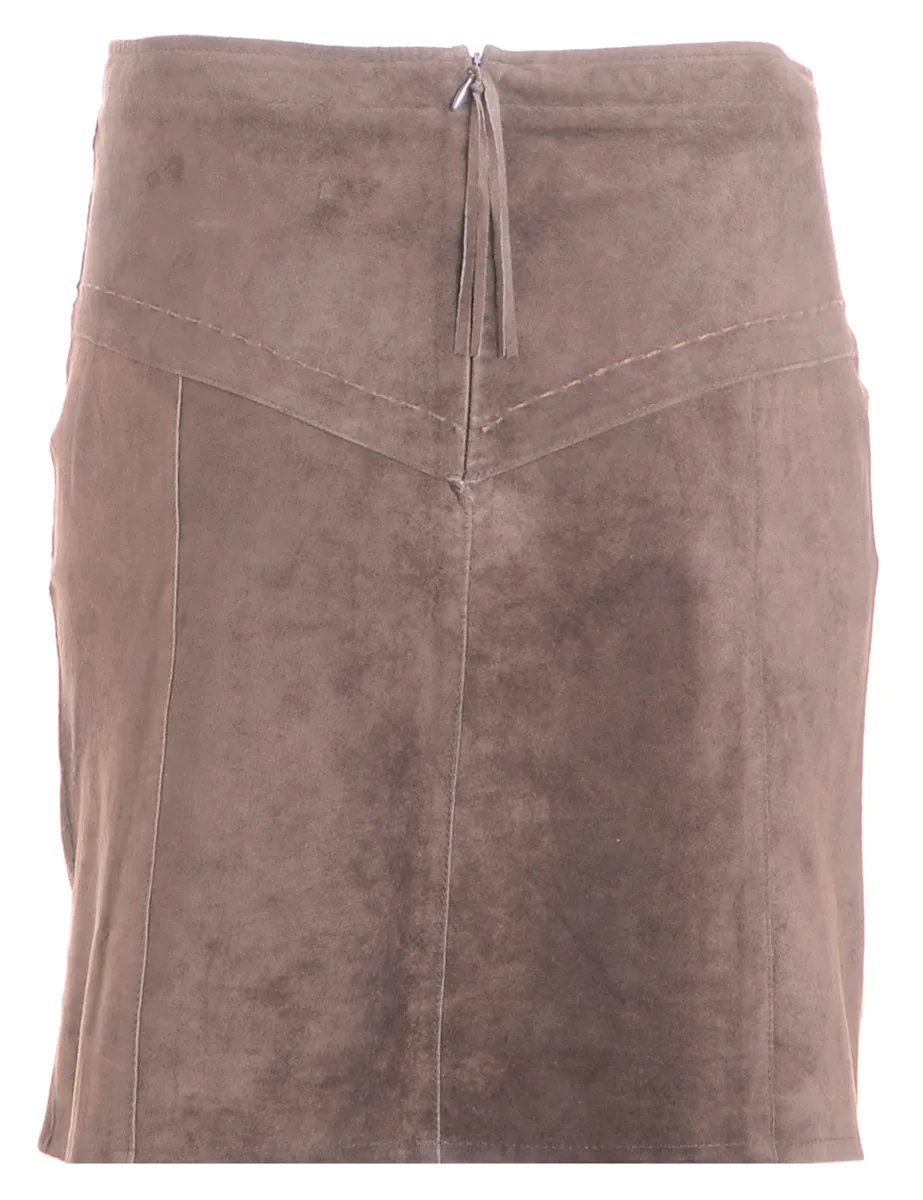 Reworked Robyn Suede Skirt