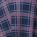 Smak Parlour 1960s Navy Blue Plaid Sweet Talk Flare Skirt