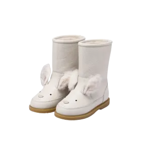 Wadudu Exclusive Boots | Rabbit | Off White Leather