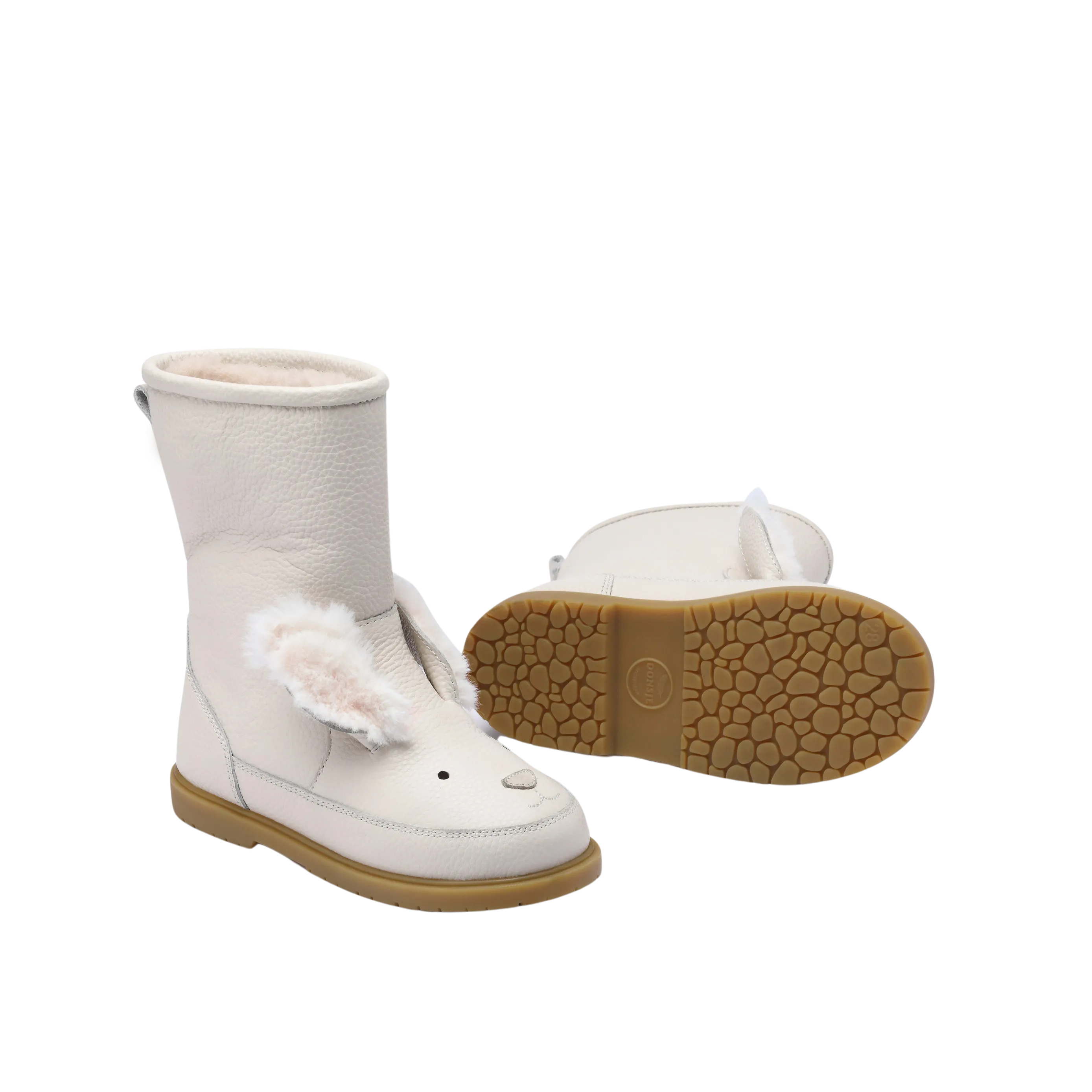 Wadudu Exclusive Boots | Rabbit | Off White Leather